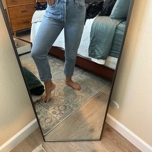 Agolde Riley high rise straight crop jeans - great condition!